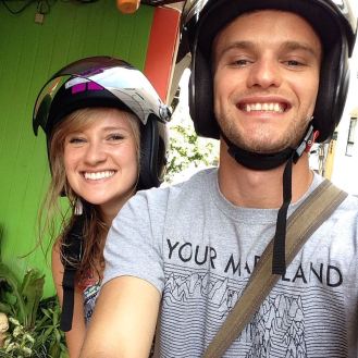 Cara and I taking one of our first rides together in Chiang Mai. So great to have her here this time around!